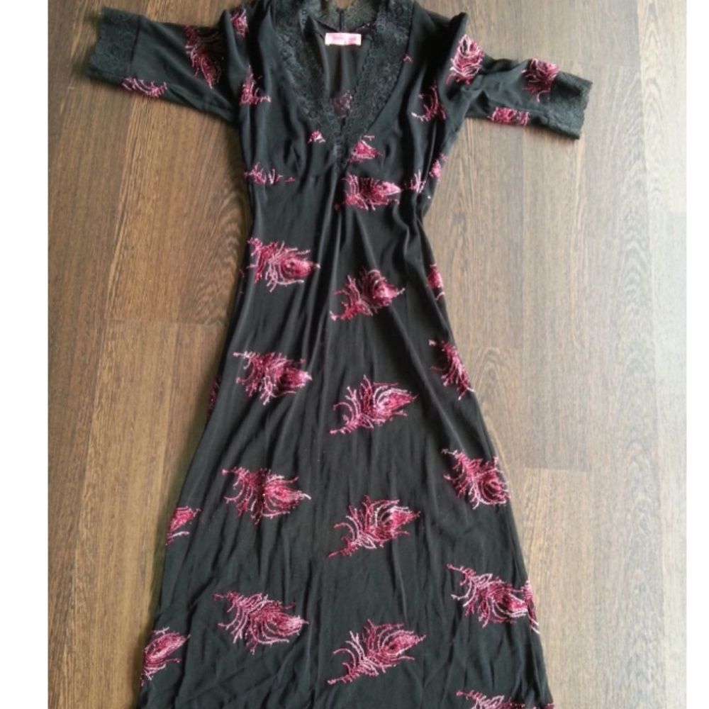 Sarah Jane sheer over dress